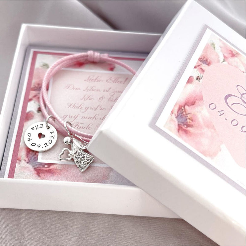 Fingerring 925 Silber schlicht mit Gravur Damen glänzend Namelano